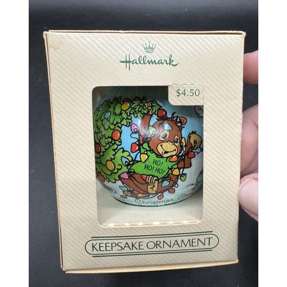 1980, 1981, 1982 Hallmark SHIRT TAILS Satin Ball Ornament Christmas Winter -30D - Picture 5 of 6